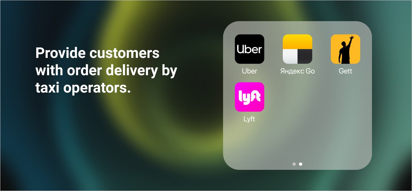 How to add taxi delivery?