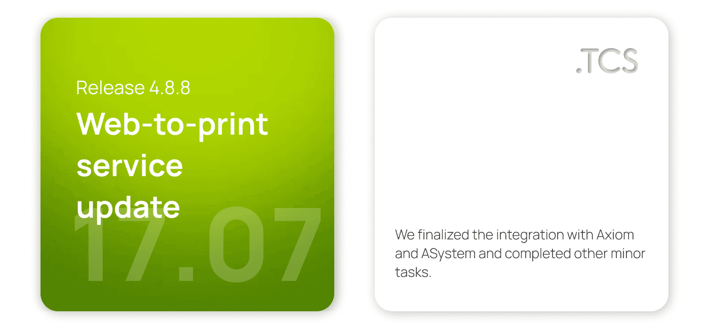 July 17, 2022 — Web-to-Print service update (release 4.8.8)