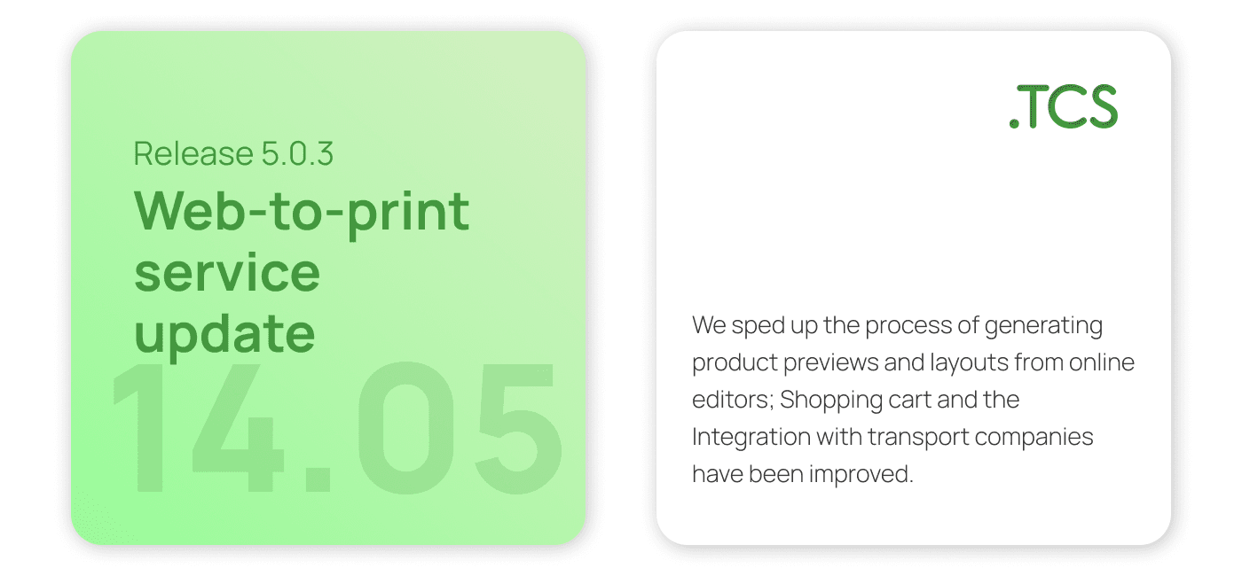 May 14, 2023 — Web-to-Print service update (release 5.0.3)