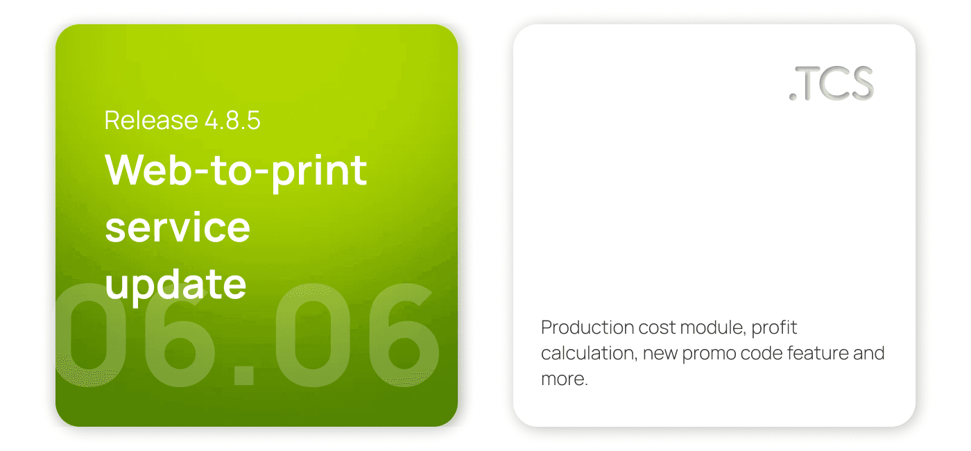 June 6, 2022 — Web-to-Print service update (release 4.8.5)